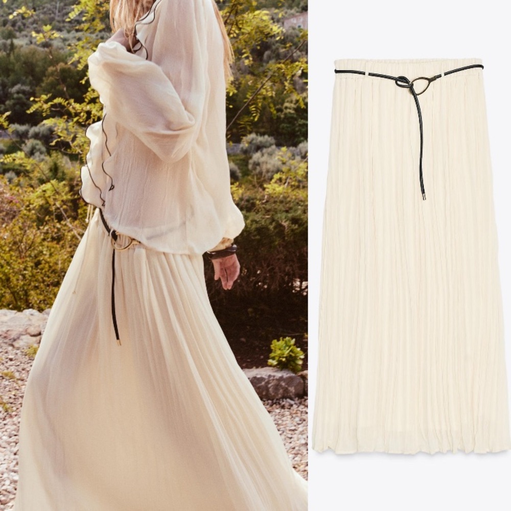 NWT Zara Flowy Skirt 3897095